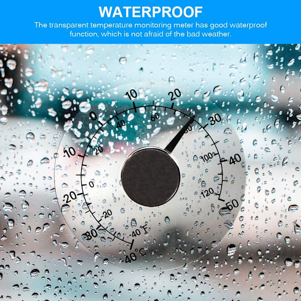 Wand Fenster Thermometer, utendørs innendørs husholdning transparent