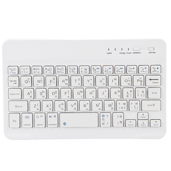 Thai Language 7-8in Saksfot Trådløst Bluetooth-tastatur 40-timers Arbeids Bluetooth-tastatur