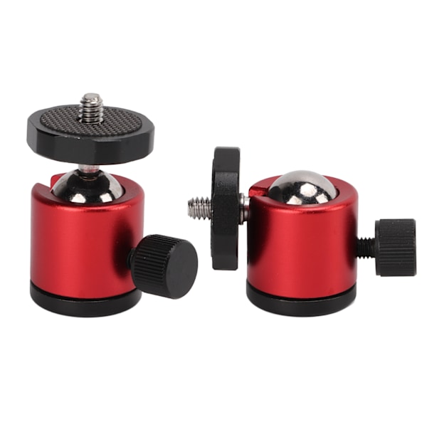 Tripod kulledshuvud kameramontering aluminiumlegering 360° roterande universell för stativ SLR-kamera röd