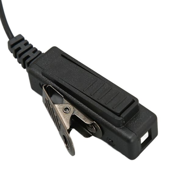 2,5 mm:n akustinen putki kuuloke, yksipinninen PTT-painike, Walkie Talkie -kuuloke teräsklipsillä Motorolaa varten Talkaboutia varten, musta, 5 kpl