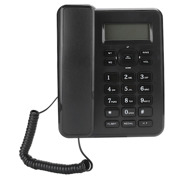 KXT6001CID Fastnettelefon Hjem Kablet Fastnet Kontor Kablet Bordtelefon ABS