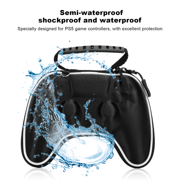 Bærbar Gamepad Beskyttende Håndtaske til PS5 Game Controller Nem Transport Etui Opbevaringspose