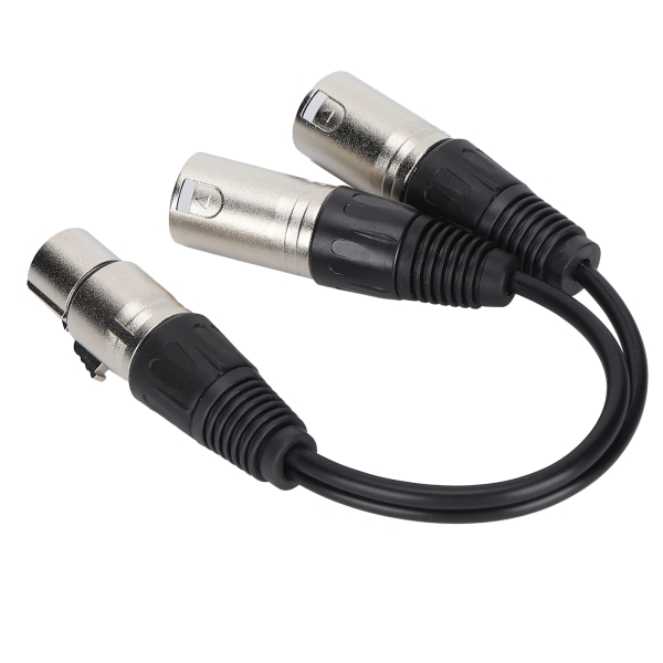 XLR-naaras - 2 x XLR-uroskaapeli Mikrofoni Stereobalansoitu liitäntäjohto ääniadapterille