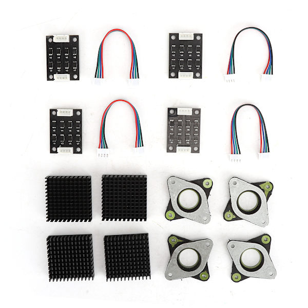 Heatsinks Vibrationsdämpare Set NEMA17 Stepper Motor 3D-skrivartillbehör