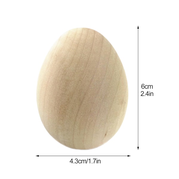 Ägghållare, Burlywood Trä Äggställ, Perfekt Påskdekoration, Slät Yta, Säker Hantering, 6X4.3Cm, 1ST