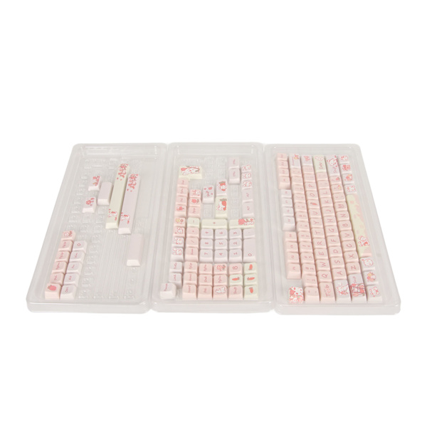 PBT-näppäinhatut 148 näppäintä Dye Sublimation -ergonominen runsaasti värejä mekaaninen näppäimistö näppäinhatut PC-pelaamiseen DIY