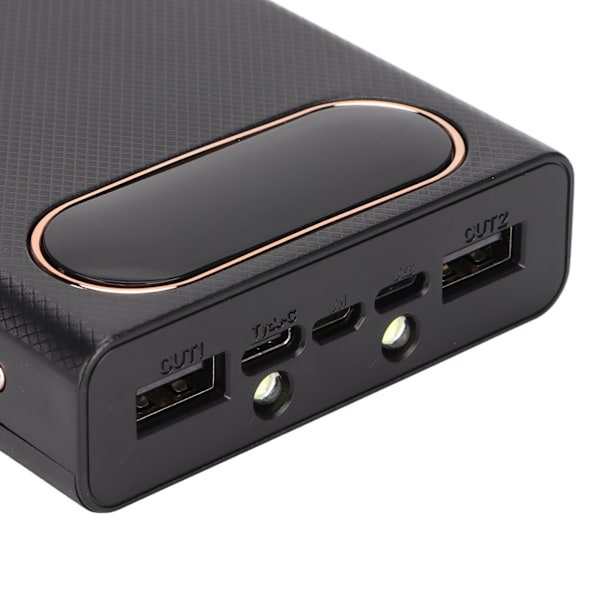 L10 18650 Svetsfri Batterilagringsbox LCD Digital Display Bärbar DIY Powerbank