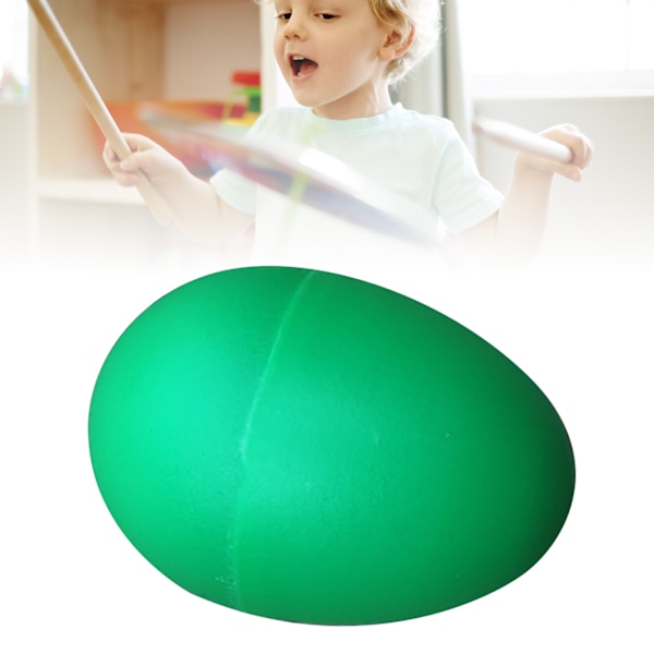 Æg Shaker Lyse Farver Læringsrig Fyldig Plastik Æg Percussion Instrument Legetøj til Hjem Rejse Børnehave Grøn
