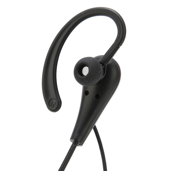 Callcenter-headset, enkel öra, 3,5 mm, kundtjänst-hörlurar med mikrofon för bärbara datorer och mobiltelefoner