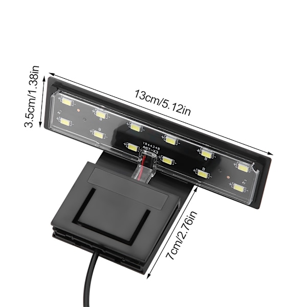 Vandtæt klemme på lampe Slim LED akvarium lys planter vokser belysning