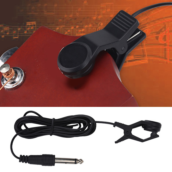 Clip-on bærbar pickup kontaktmikrofon vokal pickup til tuner instrumenter