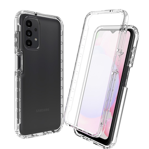 Samsung A13, 4G/5G, A04s, Heltäckande Premium 3D Skal, 3in1 ThreeSixty Clear