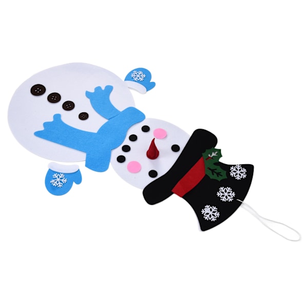 DIY Filt Snögubbe Dekoration, Mjukt Giftfritt Material För Säker Lek, Interaktivt Snögubbe Pysselset Med Flera Stilaccessoarer, Pedagogisk
