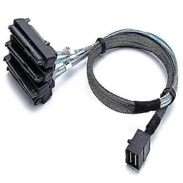 SAS SFF-8643 til 4x29-pin SFF-8482 harddisk serverkabel 3.33tf/1m