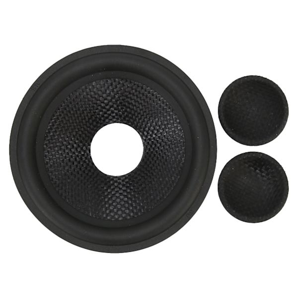 Pappershögtalarkon Drum Paper 1 tum innerdiameter Gummi Surround Subwoofer Koner Drum Paper för 4 tum högtalare