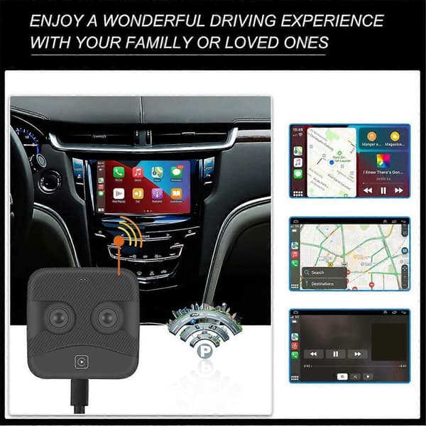 Carplay Ai Box Trådløs Android Auto Smart TV Box Bil Intelligent System Mini Box Trådløs Android Auto Ai Box