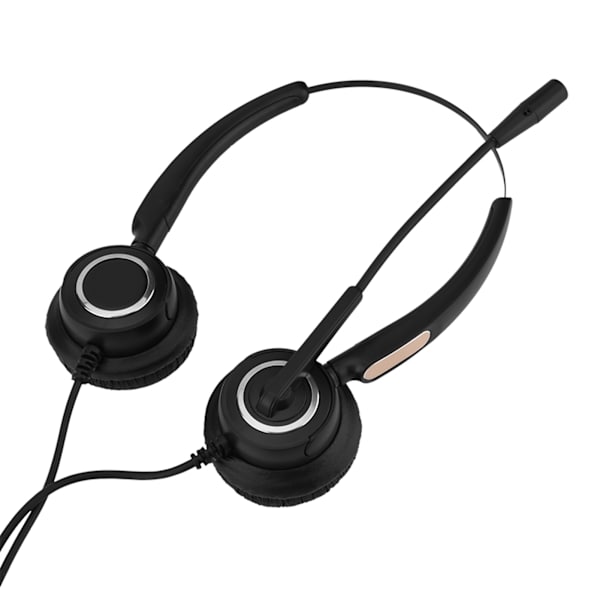 Lettvekts USB-headset for kundesenter med støydemping og mikrofon