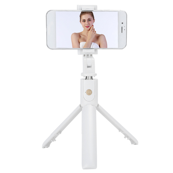 K07 Mobiltelefon Bärbar Fjärrkontroll Bluetooth Slutare Selfie Stick med Utökningsbar Stativ