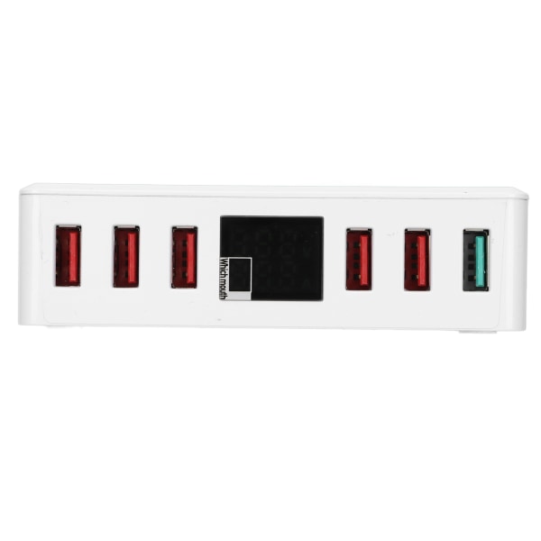 6-ports QC 3.0 USB-laddare Snabbladdning Digital display Smart laddningsstation 100‑240V