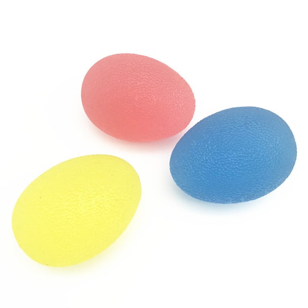 Hand Stress Relief-bollar för flexibel fingerträning, oval äggform ger säkert grepp vid rehabiliteringsträning, högkvalitativt TPR-material