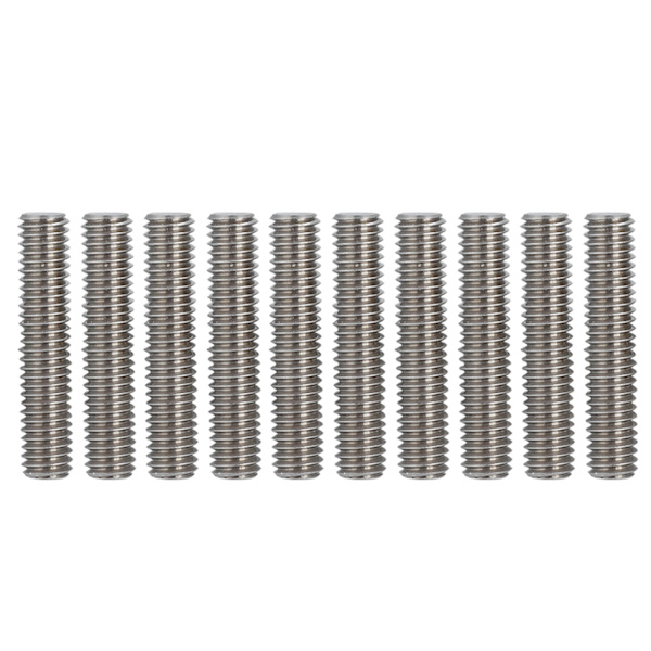 3D-printerekstruder med aluminiumvarmeblok 10 stk. ledning (30 mm) og 10 stk. 0,4 mm dyse
