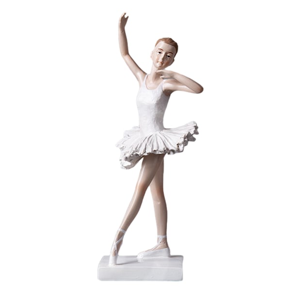 Balletjente Statue Balettdanser Statue Kunst Skandinavisk Kunst Baletjente Resin Karakter Dekorasjon Figur Resin Hjemmedekorasjon Skrivebordsdekorasjon