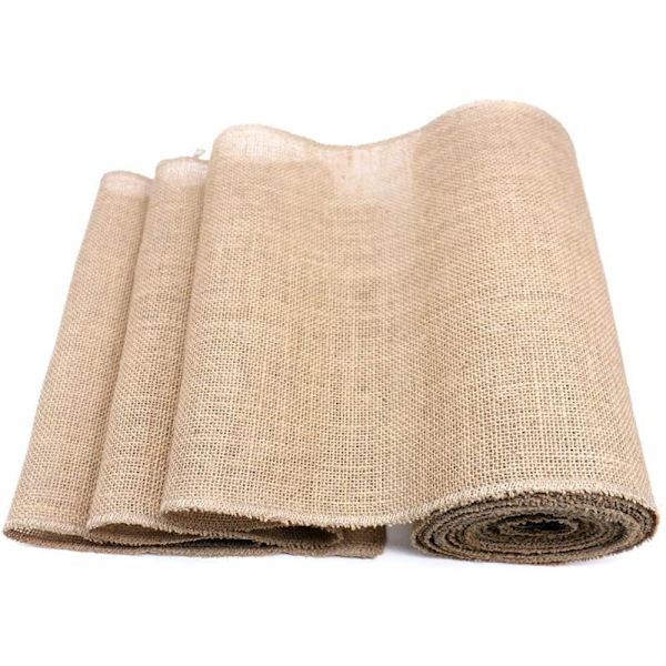 Jute-pöytäjuoksija Jute-nauha 30 cm leveä Pöytänauha Luonnonmateriaali Metritavara