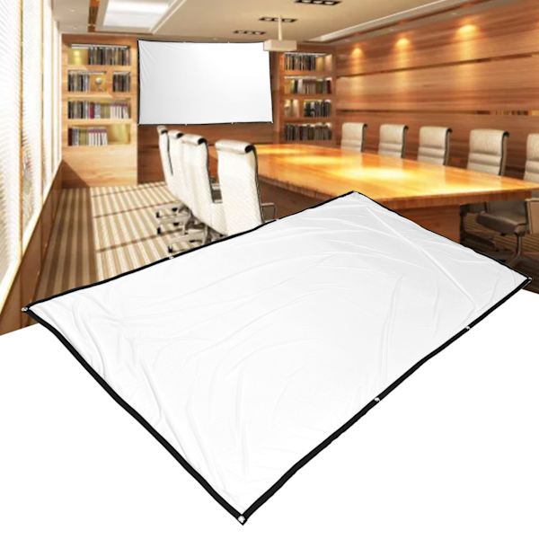 Højopløselig projektor lærred foldbar bærbar projektion mini lærred til hjemmekontor 150 tommer 330x187cm