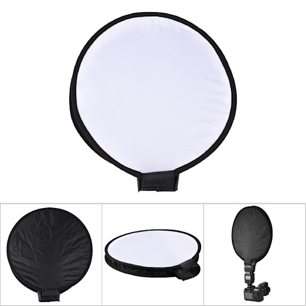 Mini bærbar rund Beauty Dish Speedlite Flash Diffuser Softbox (40cm)