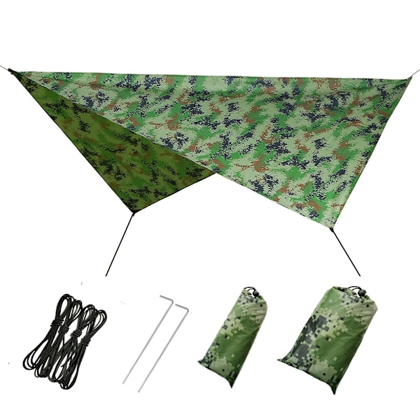 Camping Tarp för utomhusaktiviteter, Vattentät Multifunktionell Solskydd Markduk Matta