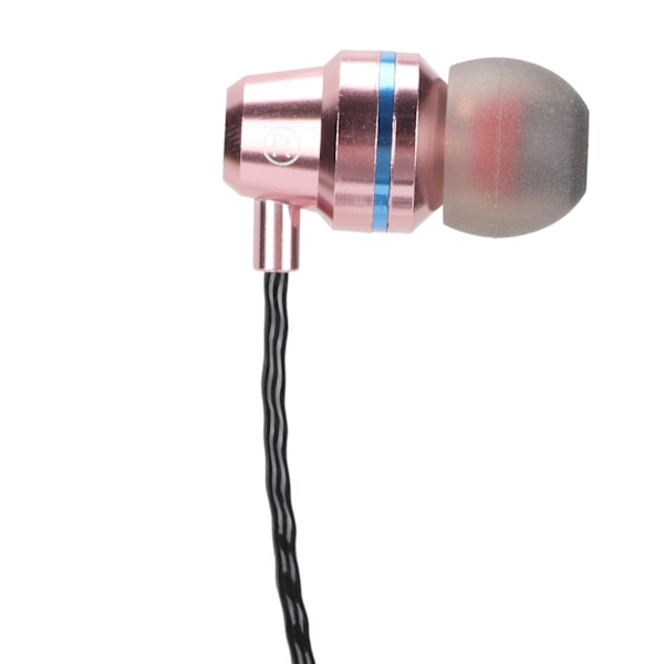3,5 mm trådbundna öronsnäckor med mikrofon, metall, tung bas, trådbundna in-ear-hörlurar för smartphones, bärbara datorer, MP3