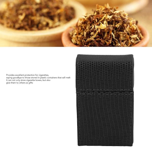 Cigarettboxhållare Ödla Designad PU Läder Cigarettbox Förvaringsfodral för Kvinnor Män