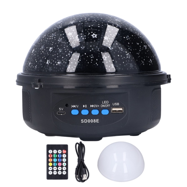 LED Bluetooth Star Light with Speaker USB RGB Music Remote Proje