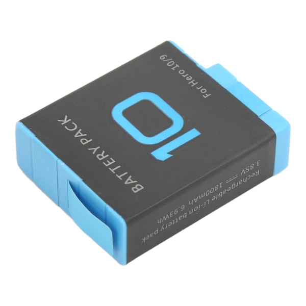 GoPro Hero 9 10 Batteritillbehör, Långvarigt Uppladdningsbart Batteri för Hero 9 Black, Flera Kretsskydd för Säker och Pålitlig Prestanda