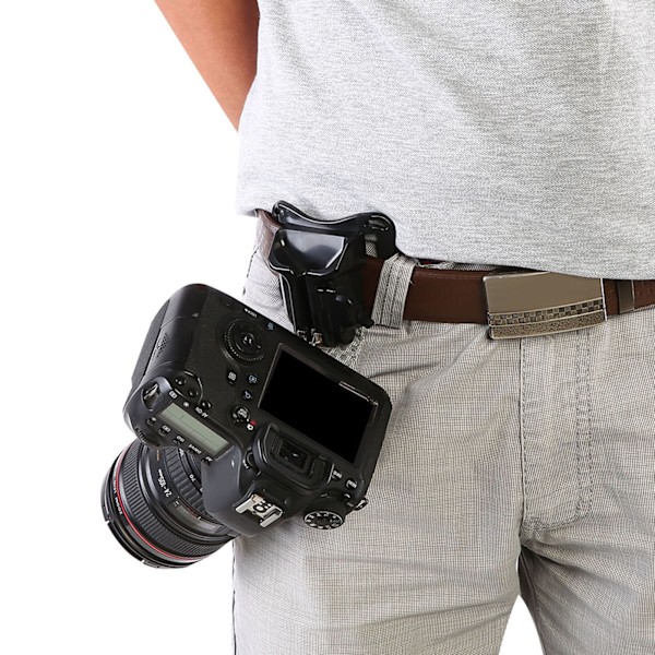 1 st kamera hängare 1/4 tum skruvfäste snabbkoppling midjebälte spänne hållare för DSLR