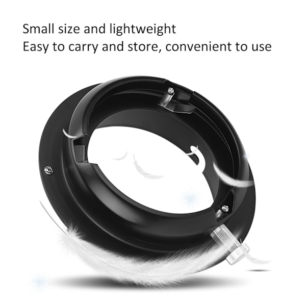 Seosrengasadapteri Elinchrom-kiinnitykseen Bowens-kiinnitykseen salamavalolle Softbox