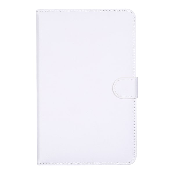 Universal trådløs Bluetooth-tastatur Flip Case Cover med stativ for IOS/Android-telefoner Hvit