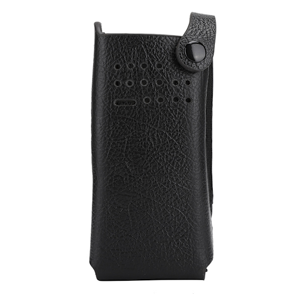 Hardt PU-lærveske med bakklips/nylon skulderstropp for Motorola GP328D Walkie Talkie
