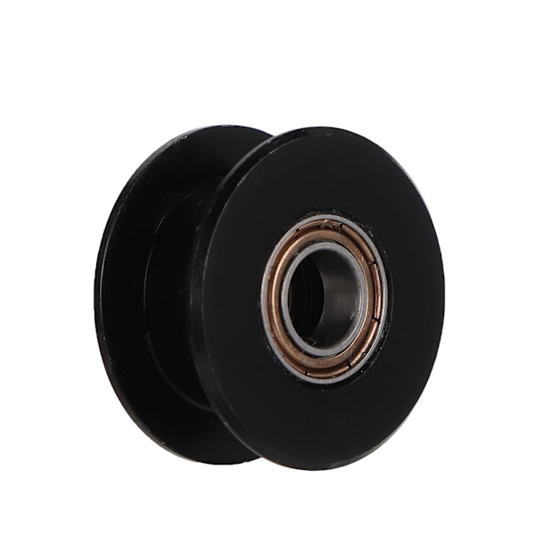 3D-skrivartillbehör 5 mm håldiameter Idler-remskiva H-formad tandlös 6 mm kuggrem (svart)