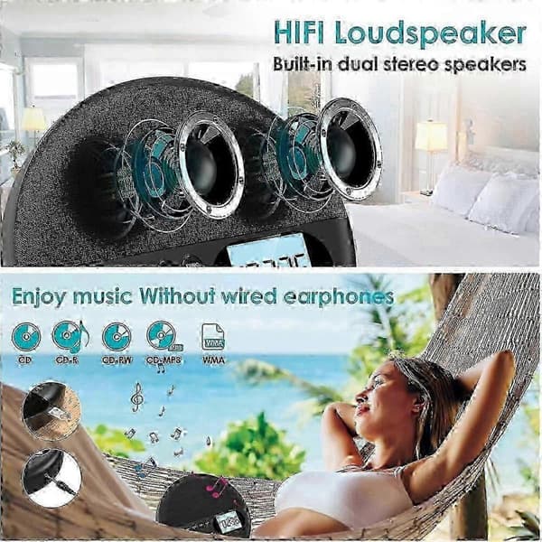 Ladattava CD-soitin Bluetooth-yhteydellä ja ASP LCD-näytöllä