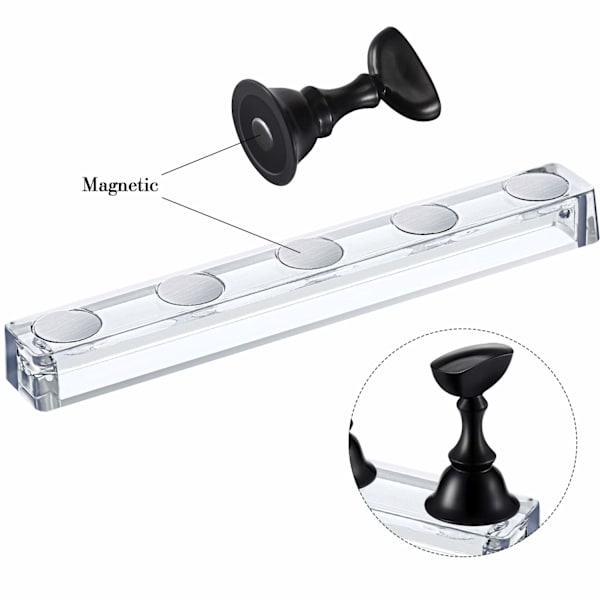 2 sarjaa akryylikynsien harjoittelutelineet magneettiset kynsivinkit