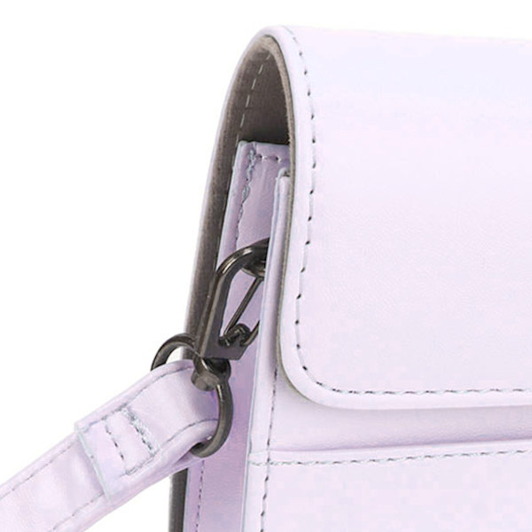 Mini Instant Kamera Beskyttende Veske PU Etui for Fujifilm Instax Mini 12 med Album Filtre Fargerike Hengende Rammer Klistremerker Lilla
