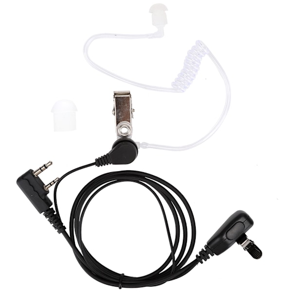 2-polet akustisk rør headset walkie talkie ørestykke til Retevis Kenwood Baofeng tovejsradio