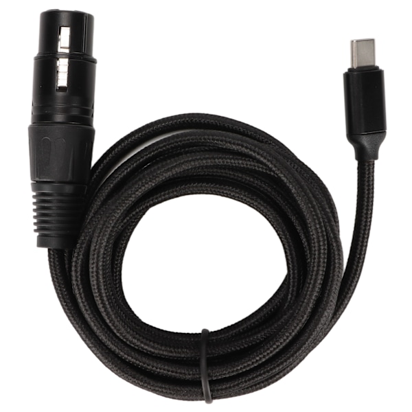 USB C til XLR hun-kabel med lav støj HIFI Plug and Play USB C mikrofonkabel til Windows 2 meter/6,6ft