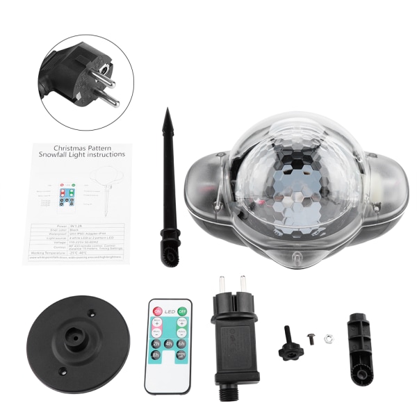 100-240V Stjerne- og hjerteformet LED-scene lampe Vanntett projektor Hage