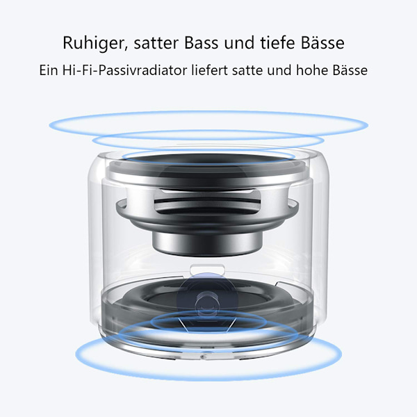 LX-EWA-A106pro Ultra Mini Bluetooth-højttaler - Sølvgrå