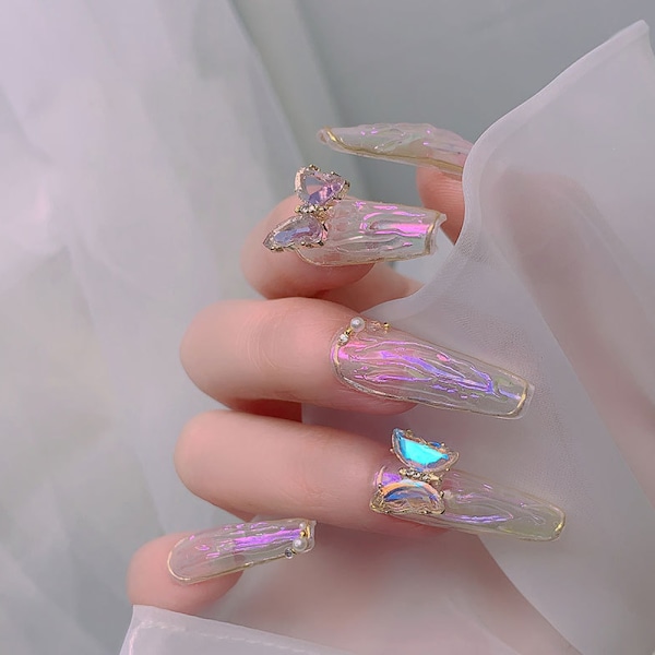 Rhinestones för naglar   3D fjärilsnagelsmycken