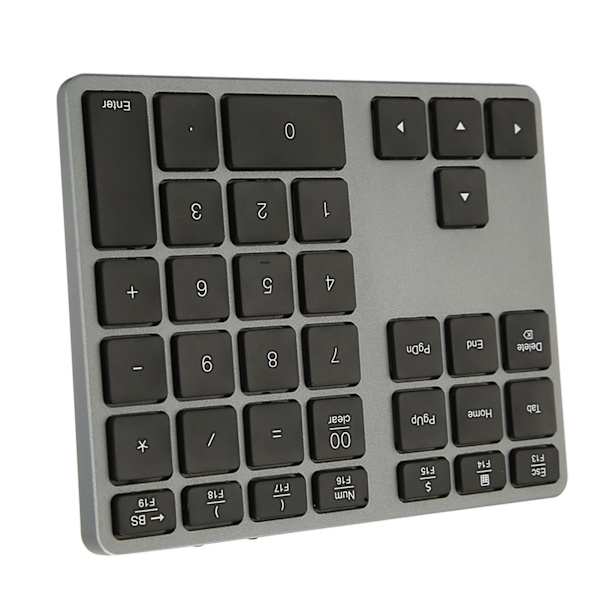 Trådløst talltastatur 35 taster Scissor Switch BT5.0 Aluminium Alloy Case Numerisk tastatur for stasjonær bærbar PC nettbrett