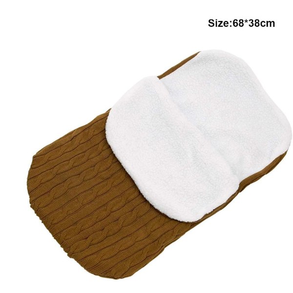 Tjock Fleece Design Baby Wrap Filt, Kompatibel Med Bilbarnstolar Och Barnvagnar, Vindtät Köldtålig För Vintern, Lätt Att Rengöra Och Underhålla