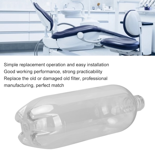 Dentalstol Vattenbehållare Stor Kapacitet Transparent Vattenflaska för Dentalstol 600ML
